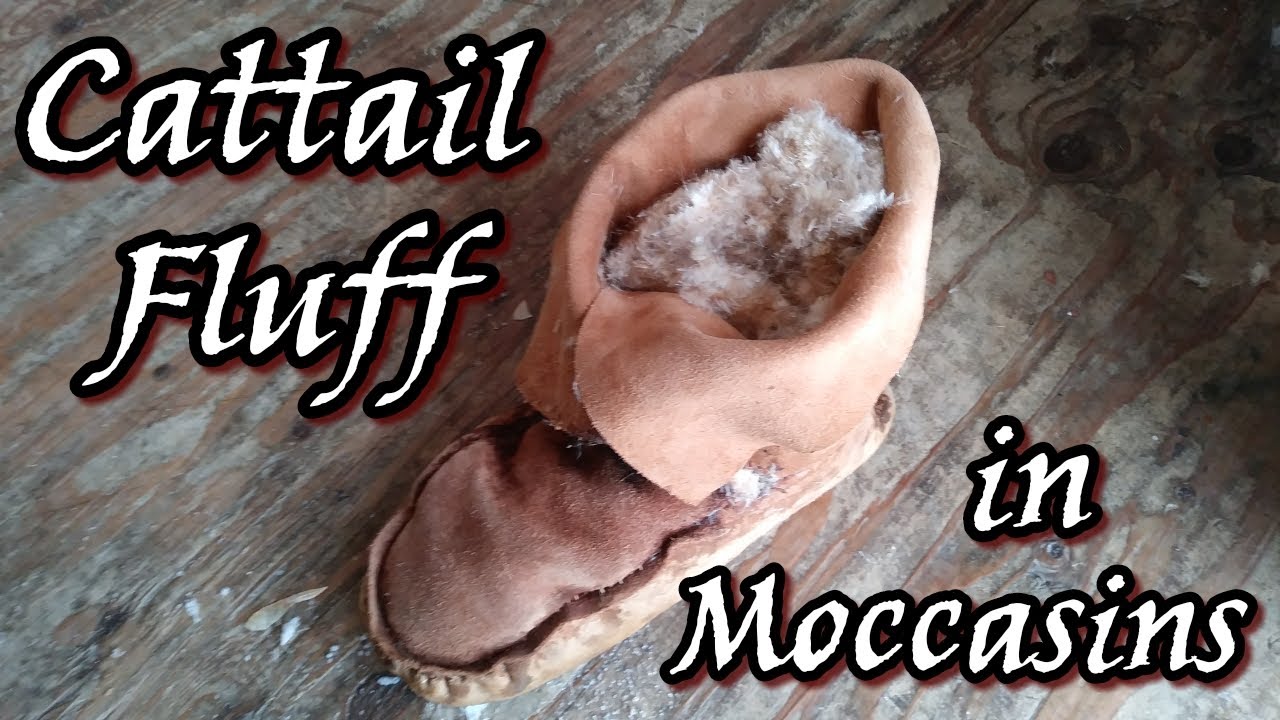 Cattail Fluff Moccasin Insulation