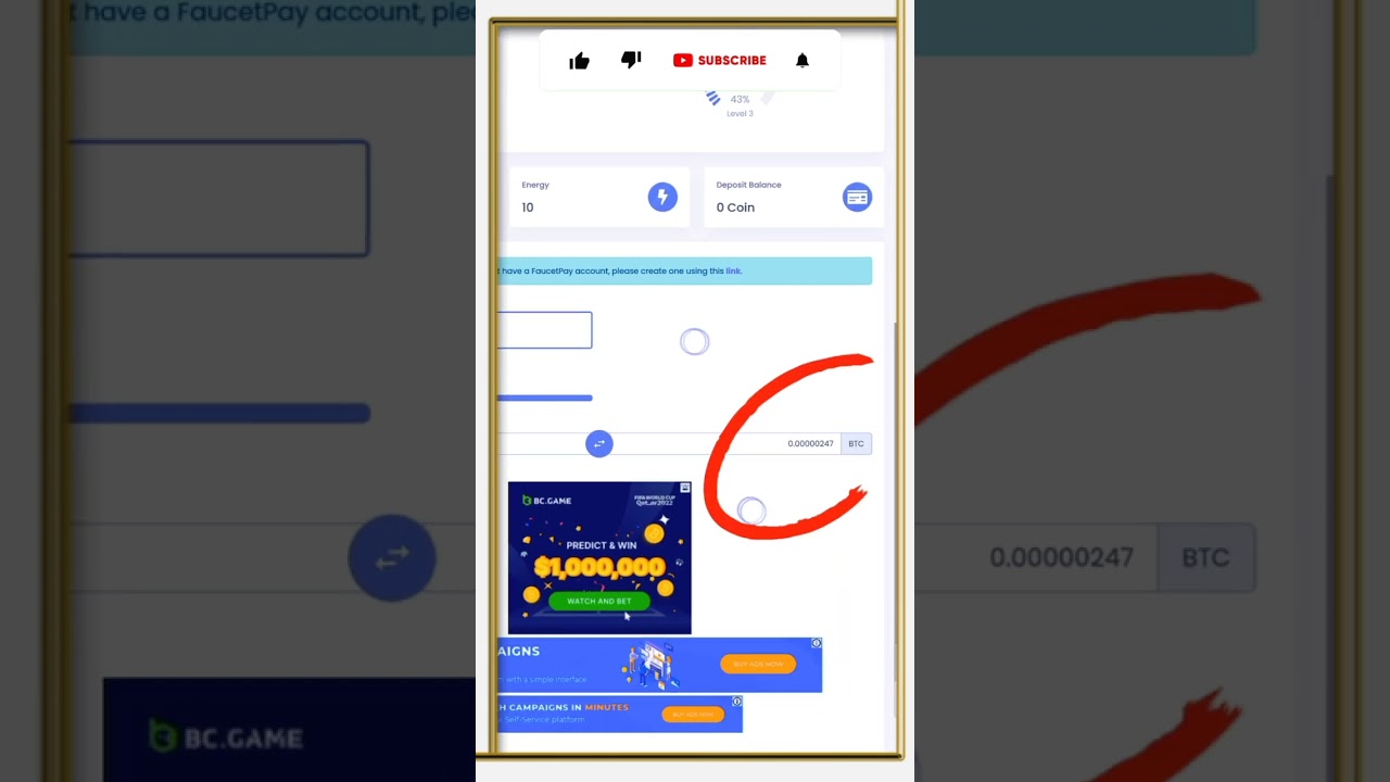 Claims Free BTC|| Coiner Faucet Live Withdrawal in Faucetpay