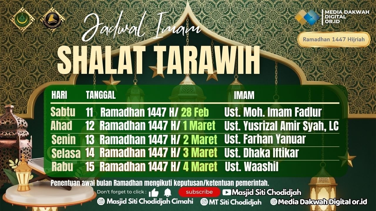 SHALAT TARAWIH - Ustadz Yusrizal Amir Syah, LC | #masjidsitichodidjahcimahi