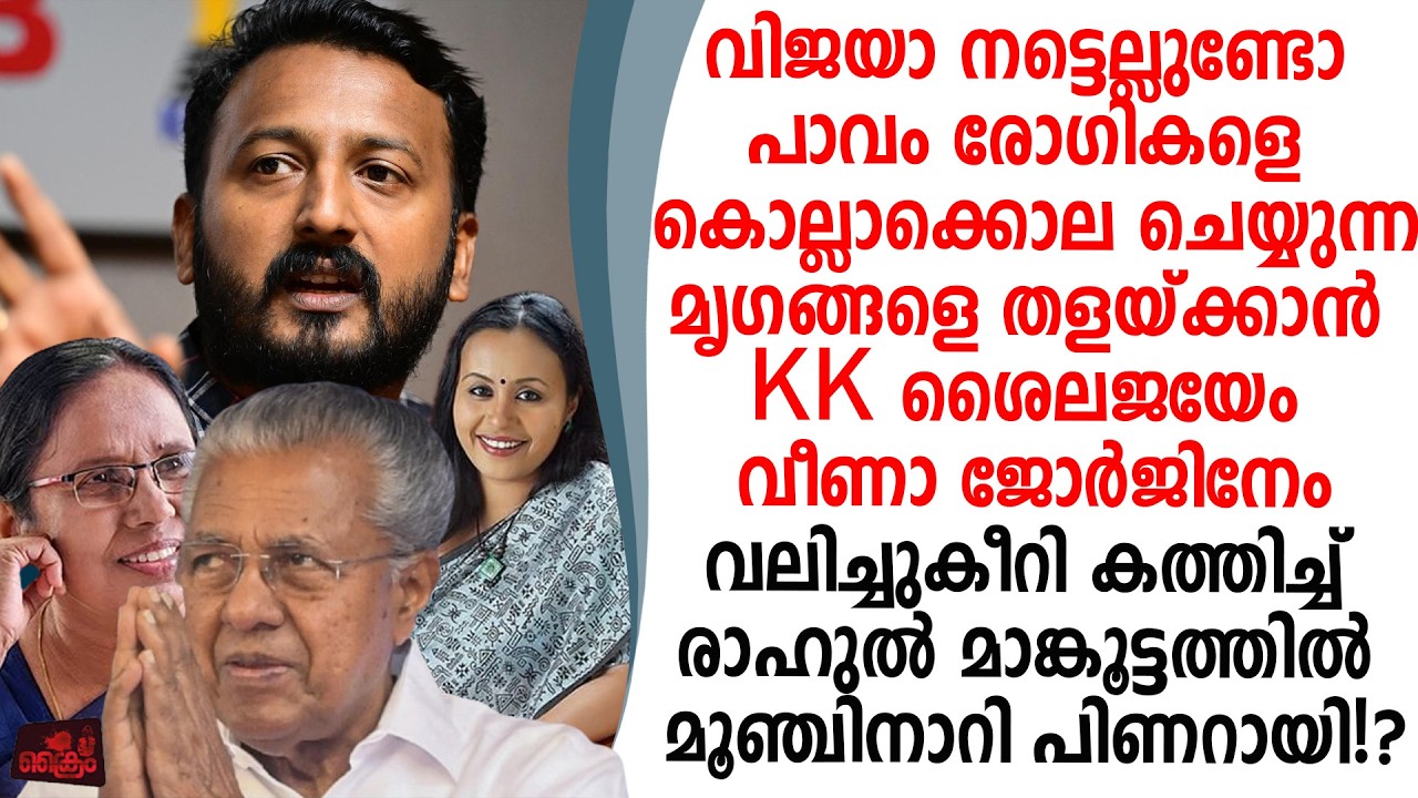 രോഗിയുടെ വയറ്റിൽ കത്രിക കണ്ടെത്തിയ സംഭവം മന്ത്രി വീണയെ പൊളിച്ച് മാങ്കൂട്ടത്തിൽ