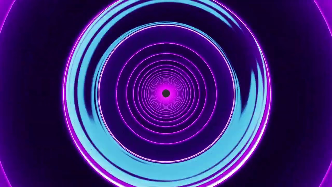 Trending Abstract Black 3D Geometric Circles Gradient Moving Motion Looping Background Screensaver
