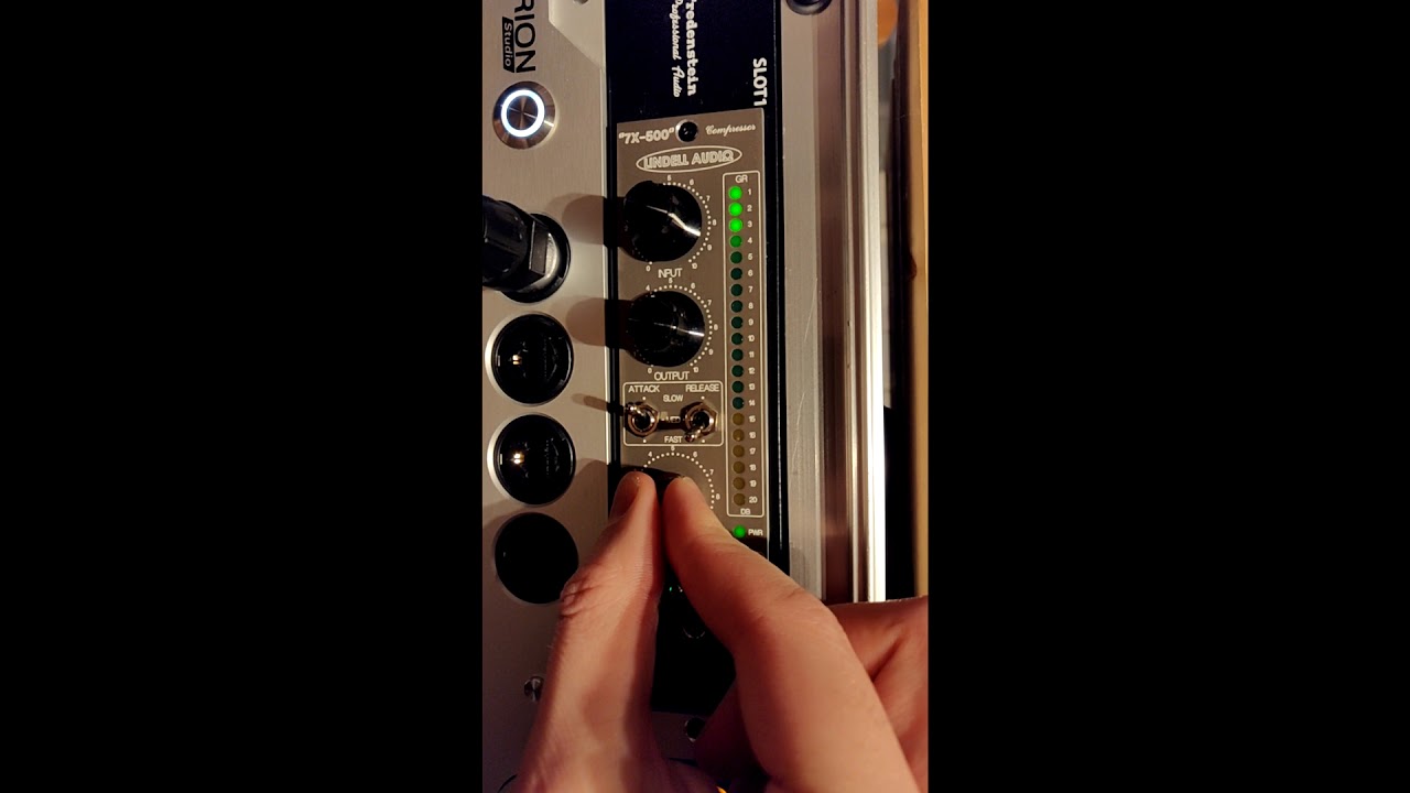 Lindell 7X-500 crushing a drum room mic