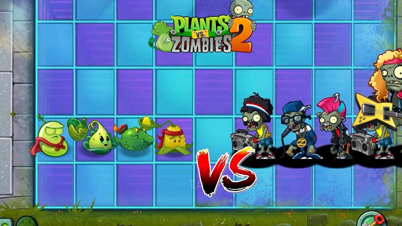 PvZ 2 - Team Four Plants  VS 100 Zombies -  p9 - Who will win ? #pvzgameplay #plants #zombie #pvz2
