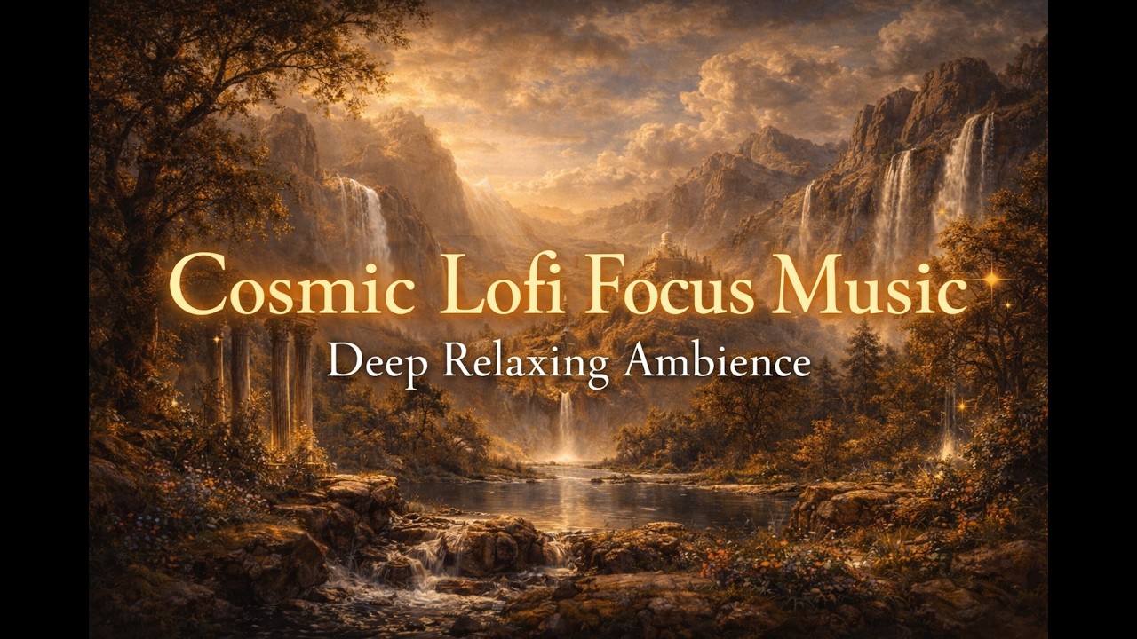 Cosmic Lofi Focus Music ✨ 528Hz Theta/Alpha| Deep Relaxing Ambience for Study, Work & Stress Relief
