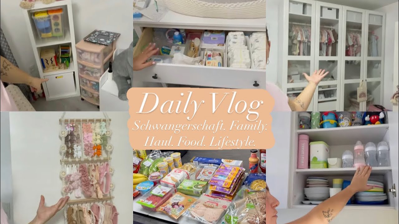 Baby Zimmer umgestellt! Update und Inhalt der Wickelkommode & Schränke l Aldi Haul l Küchenschrank