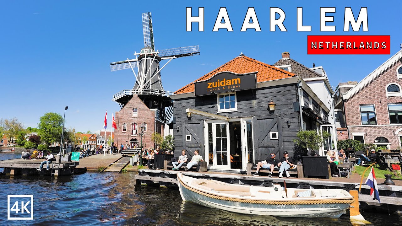 Haarlem Canal Cruise 🇳🇱 | Hidden Gems of the Netherlands 4K 60p
