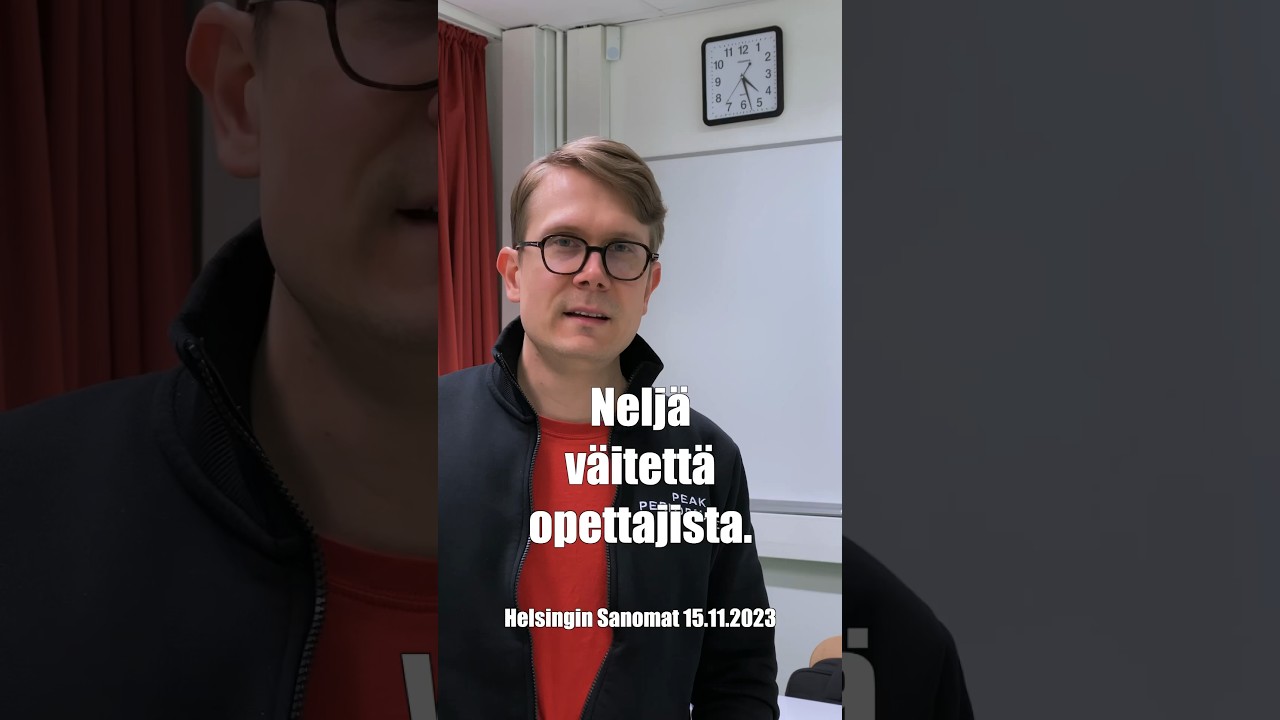 Opettajan työstä