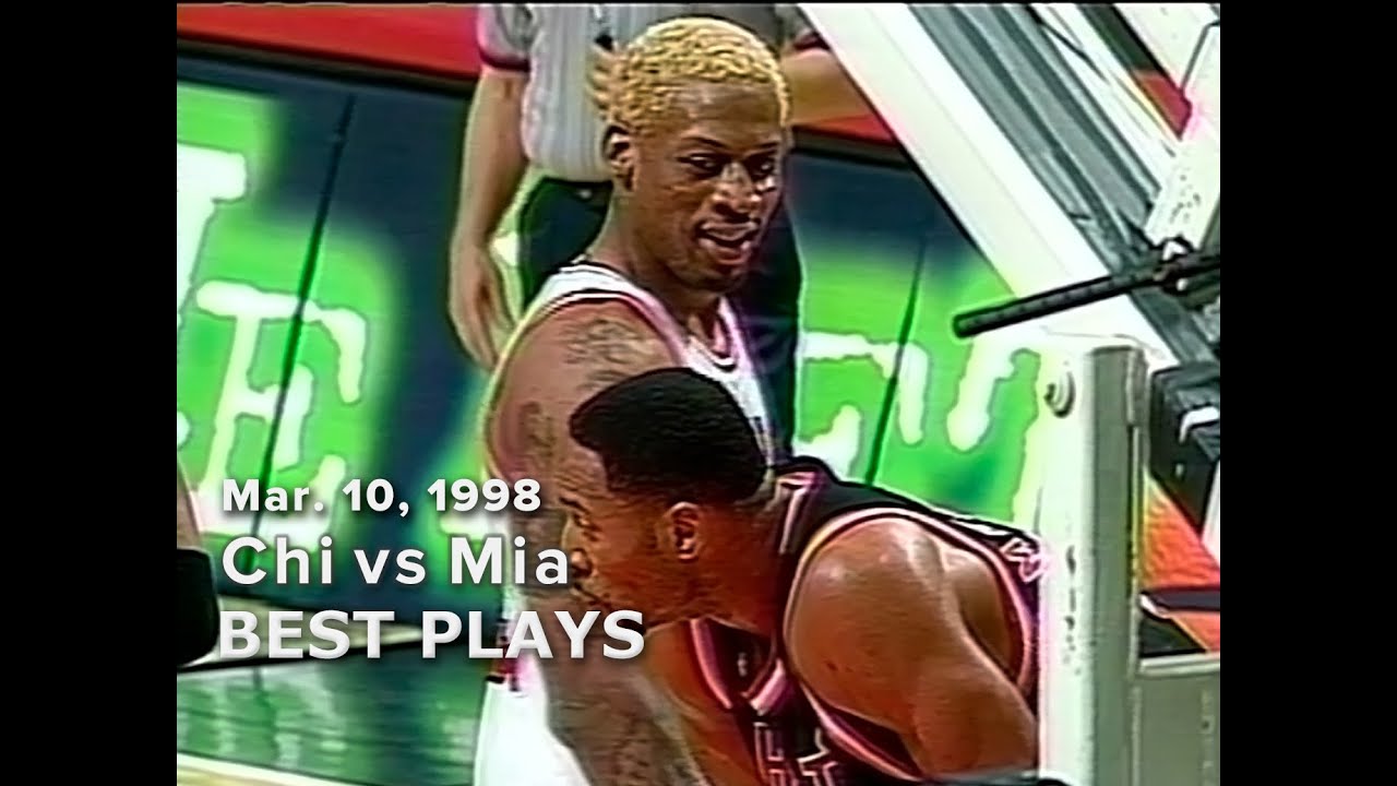 March 10, 1998 Chi vs Mia best plays