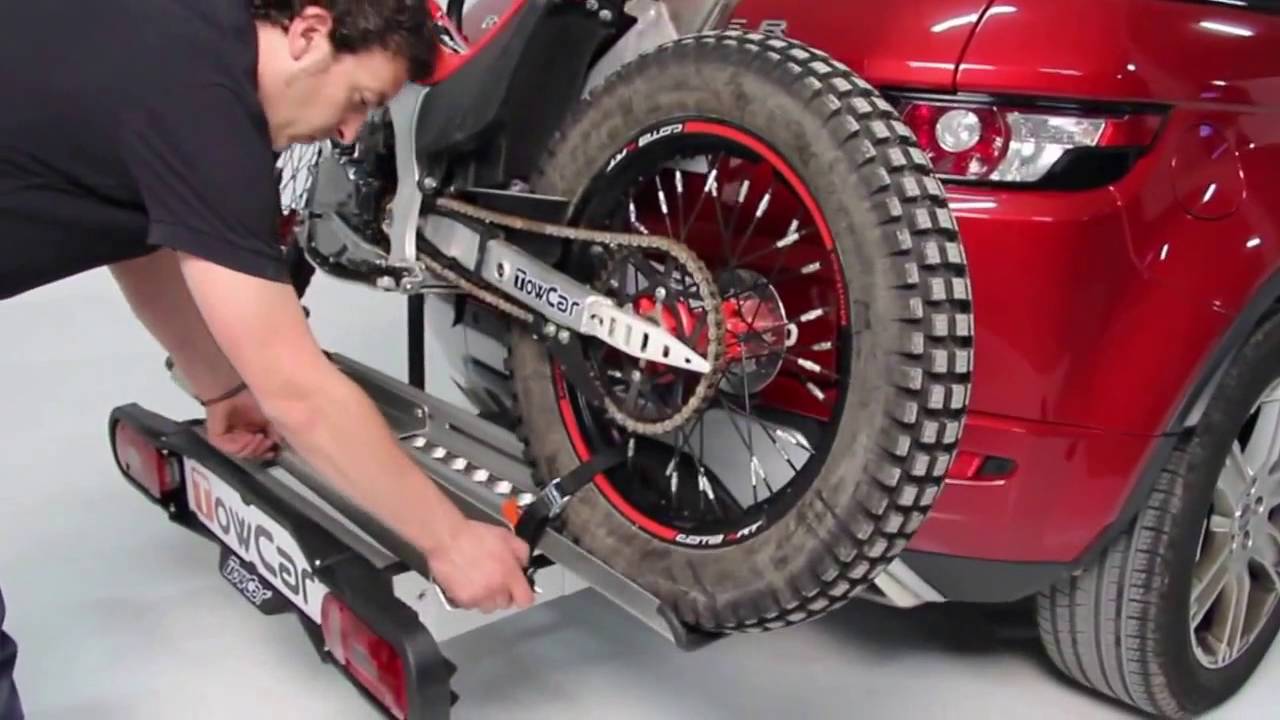 Porte-Moto sur Attelage Voiture