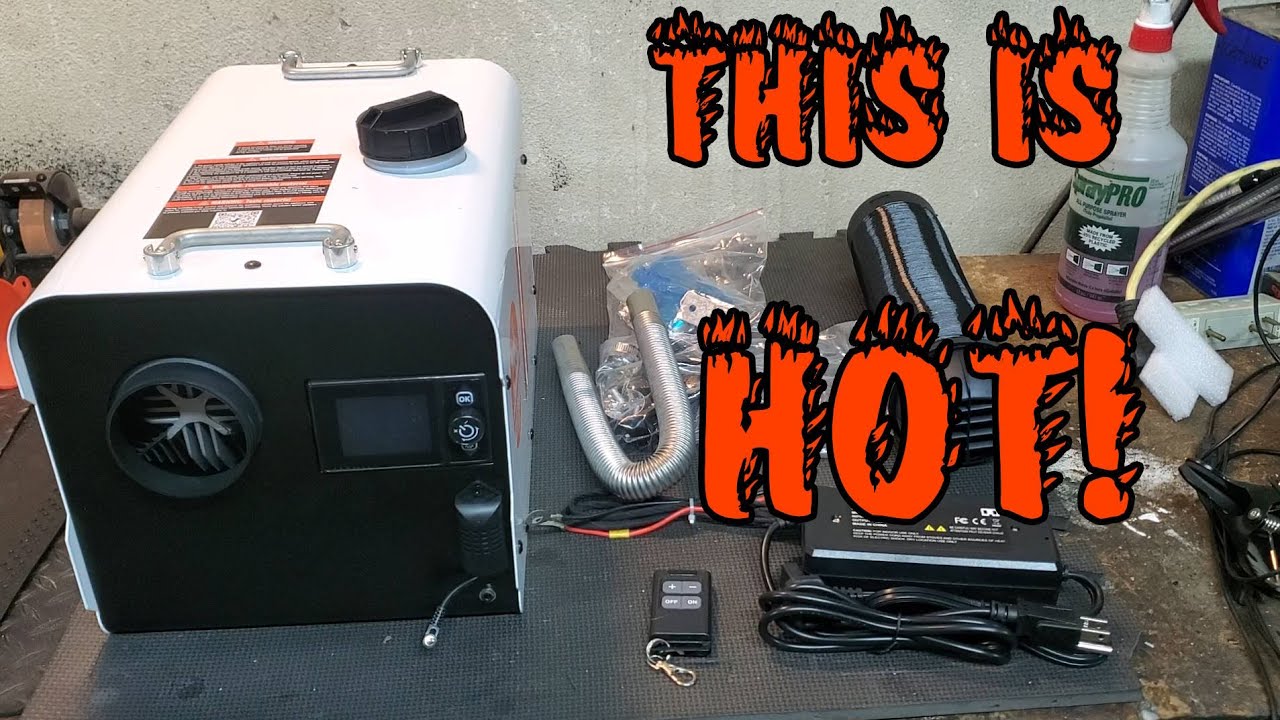 New and Improved VEVOR Diesel Air Heater 12V/24V 8KW Bluetooth! Startup and fuel economy test!