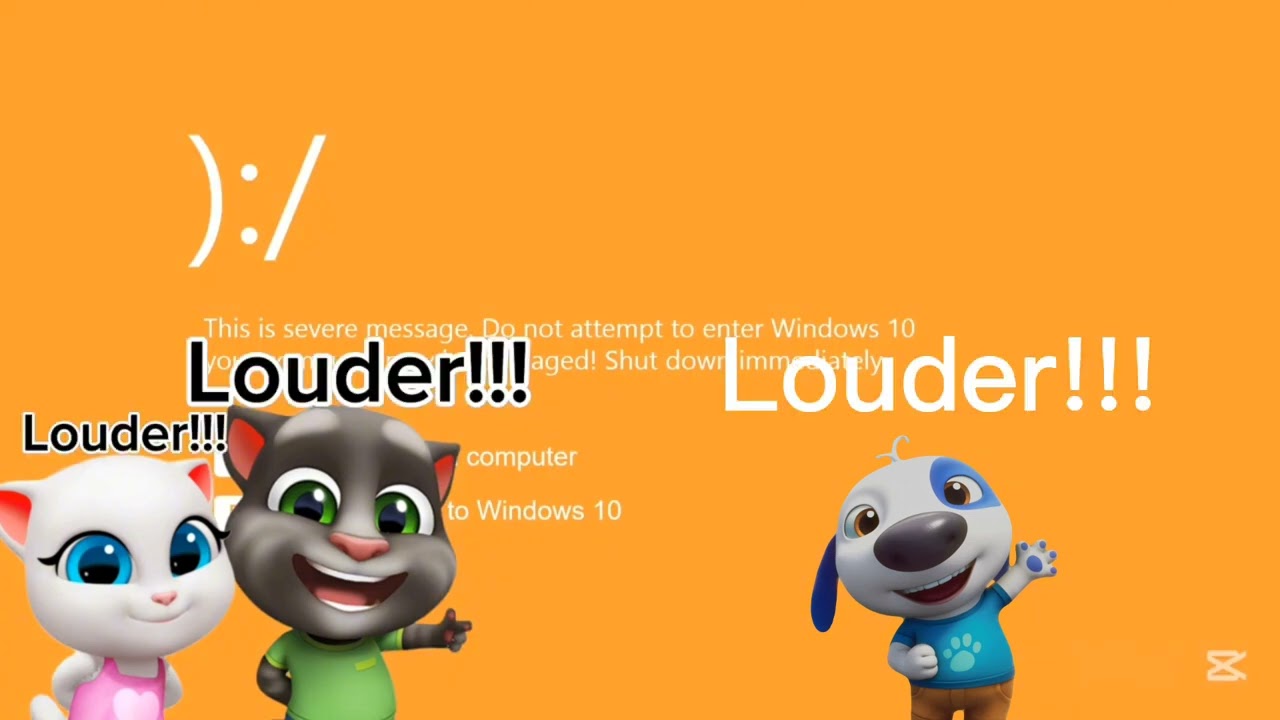 Windows 10 Kill screen but Tom, Angela and Hank want to see that