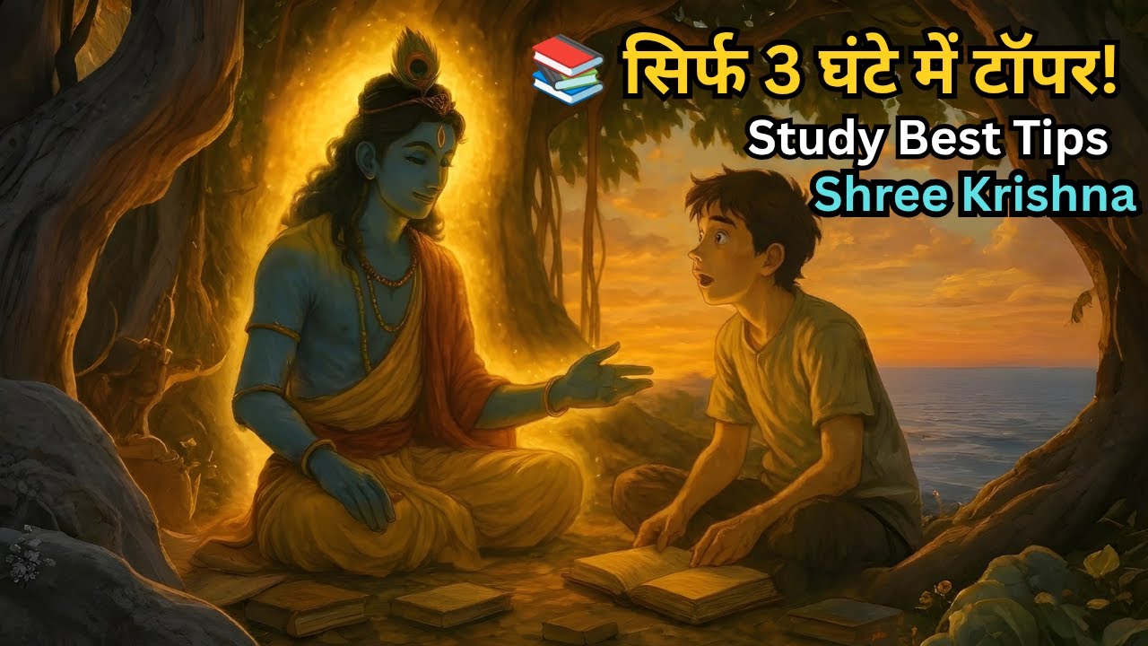 🔥 3 घंटे पढ़ाई = टॉपर!| श्री कृष्ण Ultimate Study Secret | Best study motivation |krishna motivation