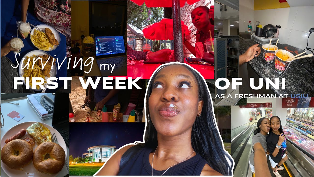 surviving my first week of college classes @ USIU-Africa || + first day in college clips📚☀️
