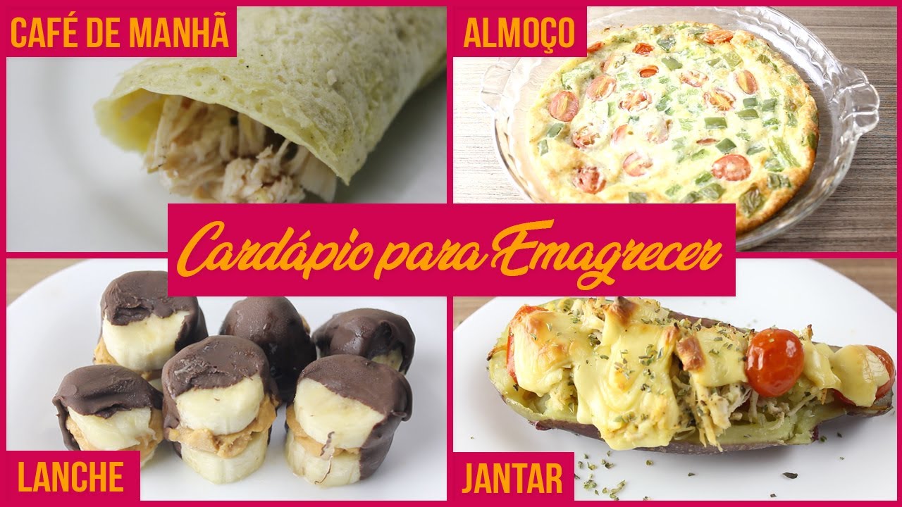 CARDÁPIO FIT PARA EMAGRECER! | Café da Manhã, Almoço, Lanche da Tarde e Jantar!