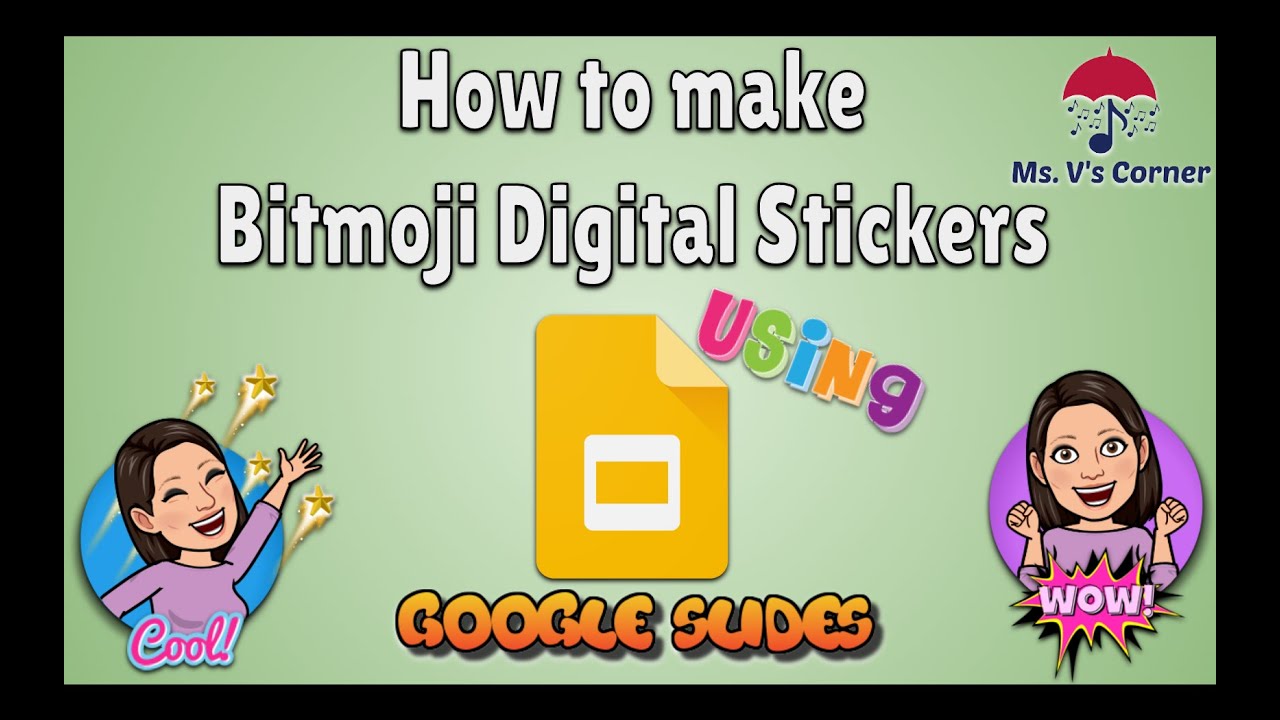 How to create Digital Bitmoji Stickers