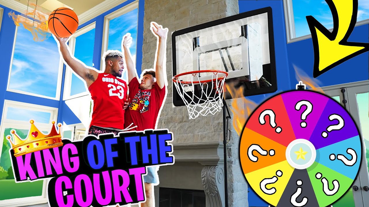 2HYPE Spin The Wheel King of the Court Mini Hoop Basketball Challenge !!