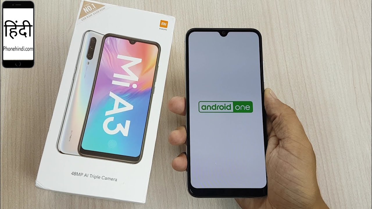 MI A3 Unboxing, White Colour, 4GB/64GB