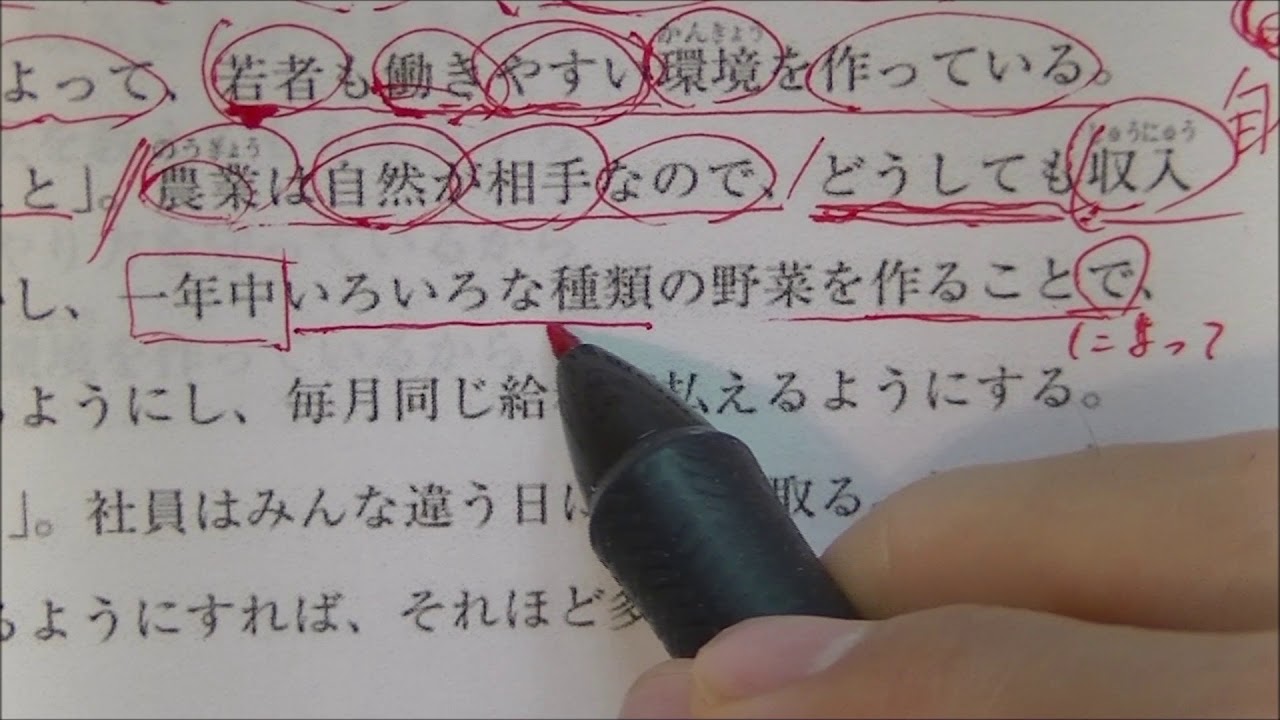 JLPT N3 sample test 読解 reading-7 問題6
