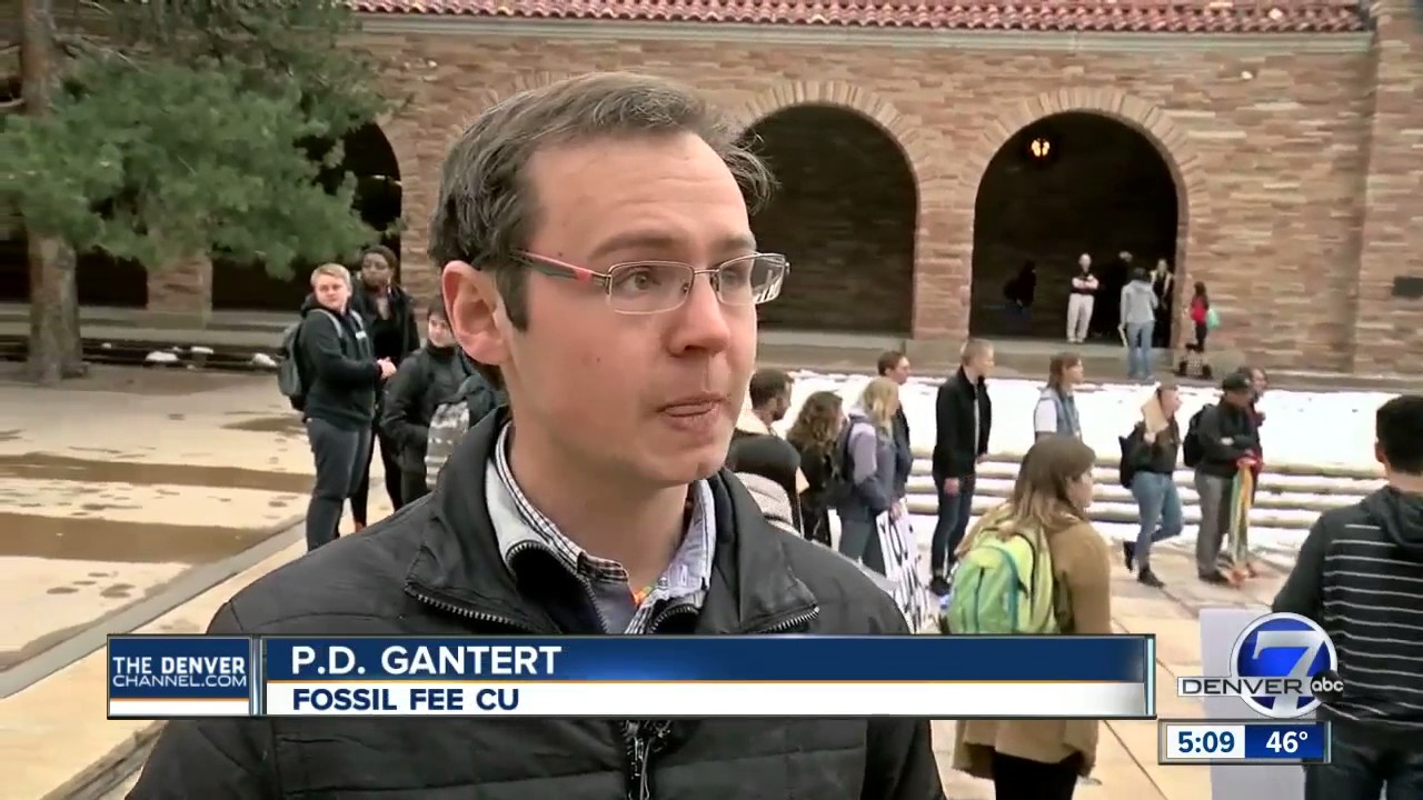 Students walk out at CU, DU to protest Trump stance on climate change