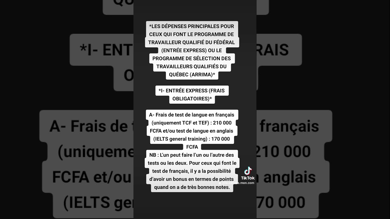 Canada, toute la proc&eacute;dure Entr&eacute;e Express