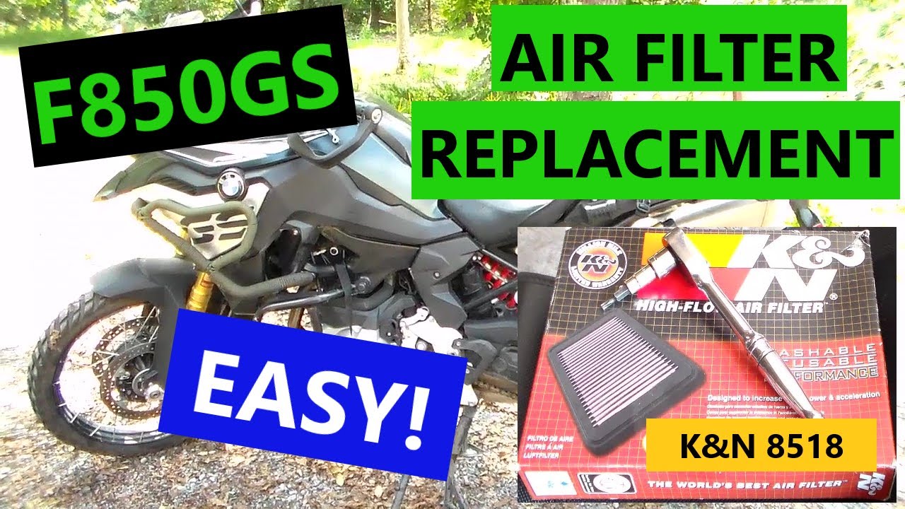 BMW f850gs - AIR FILTER Replacement - 5 minutes! Easy!!