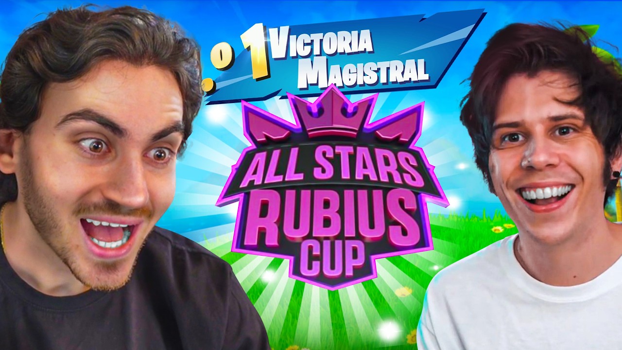 GANAMOS EL TORNEO de *RUBIUS ALL STARS CUP* VS 100 YOUTUBERS FORTNITE