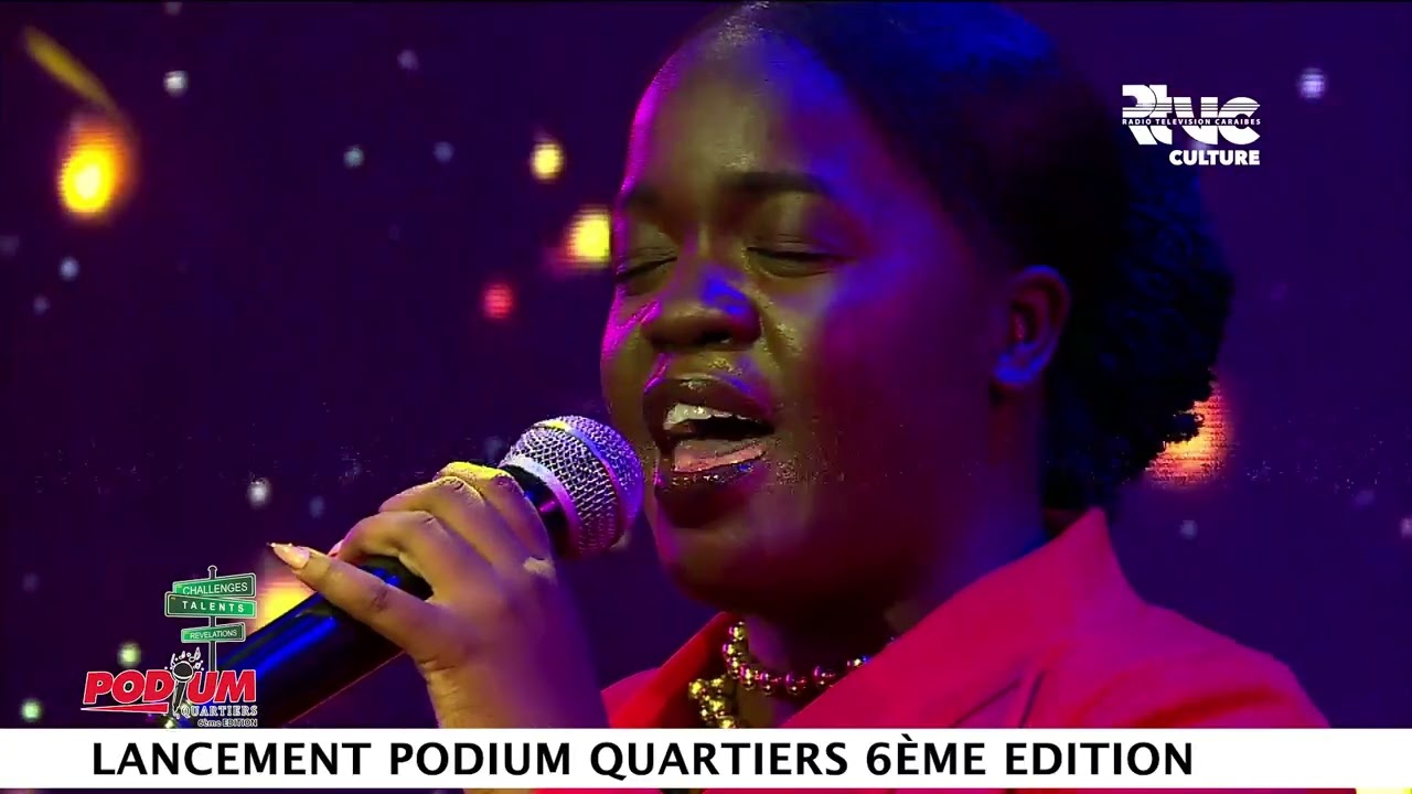 Performance de NASHKA au show marquant le lancement de la 6e édition de Podium Quartiers