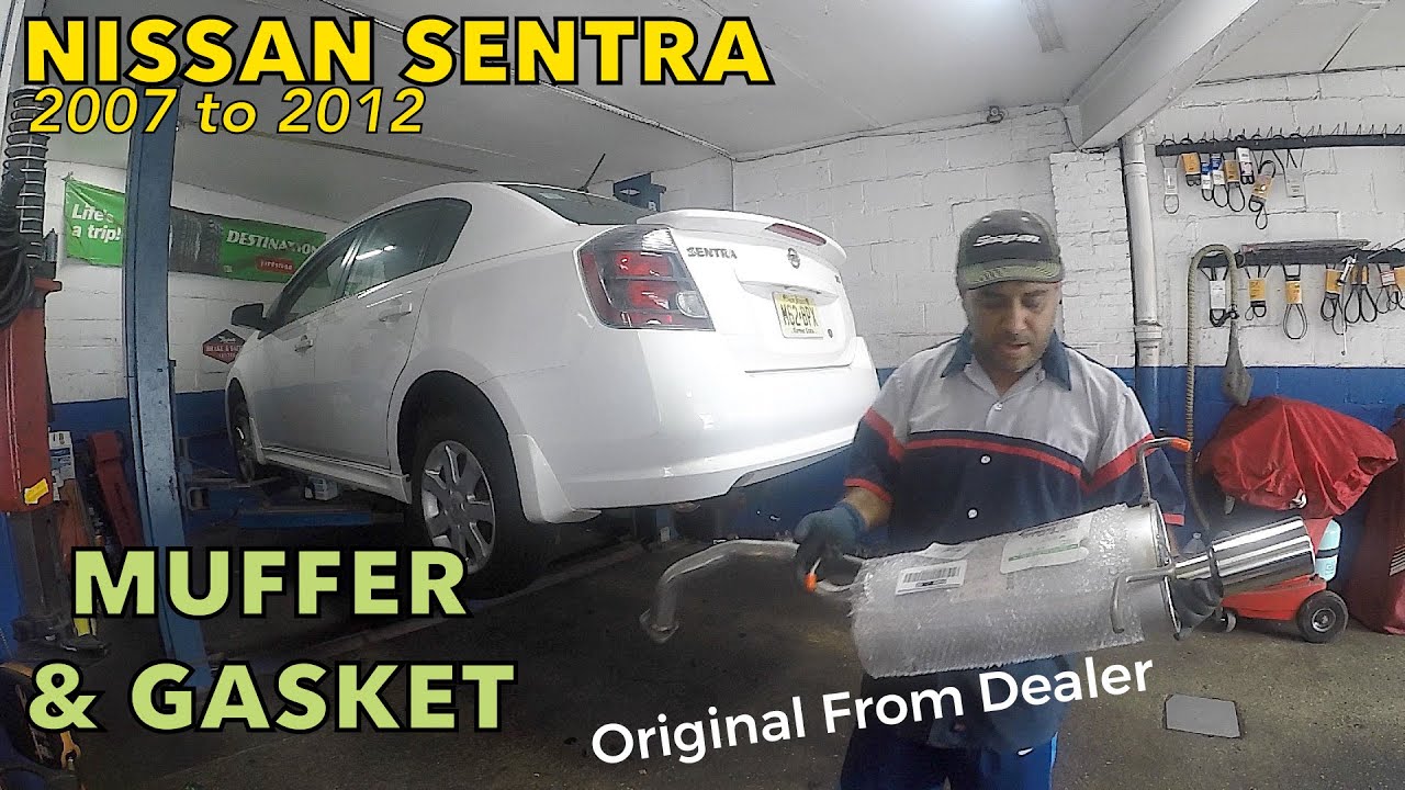2007 to 2012 Nissan Sentra muffler installation Original from Dealer