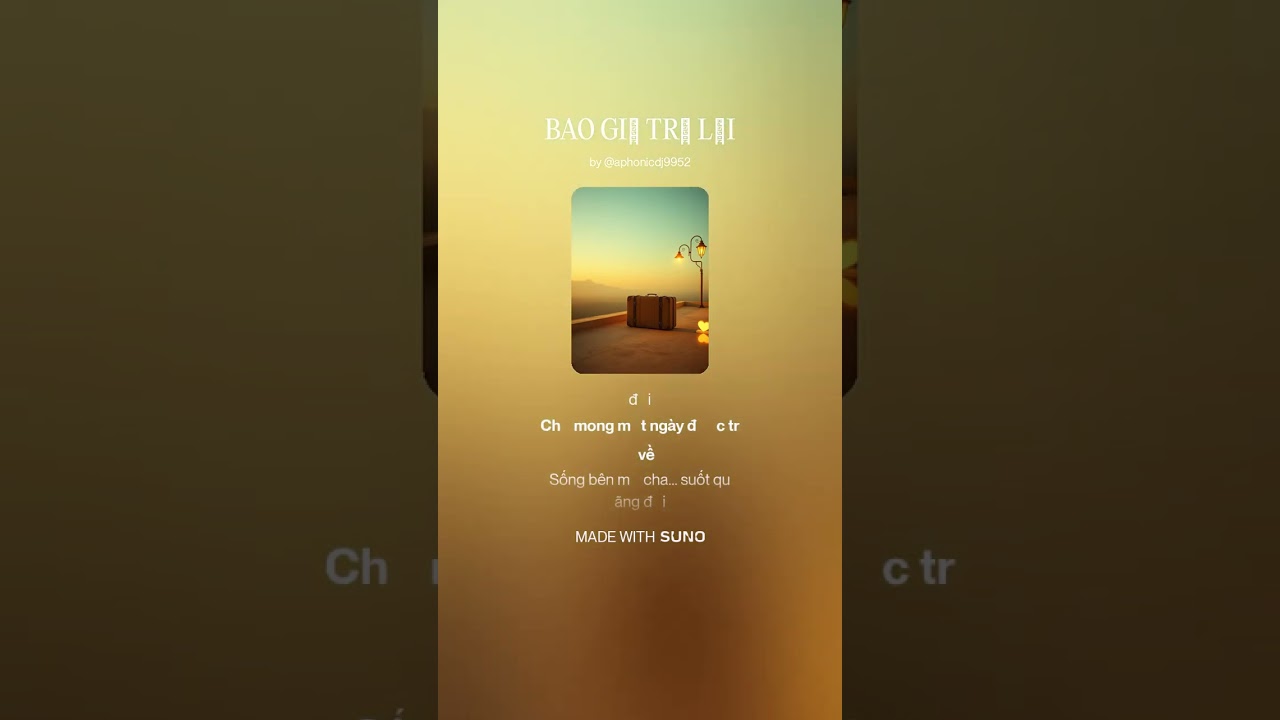 BAO GIỜ TRỞ LẠI