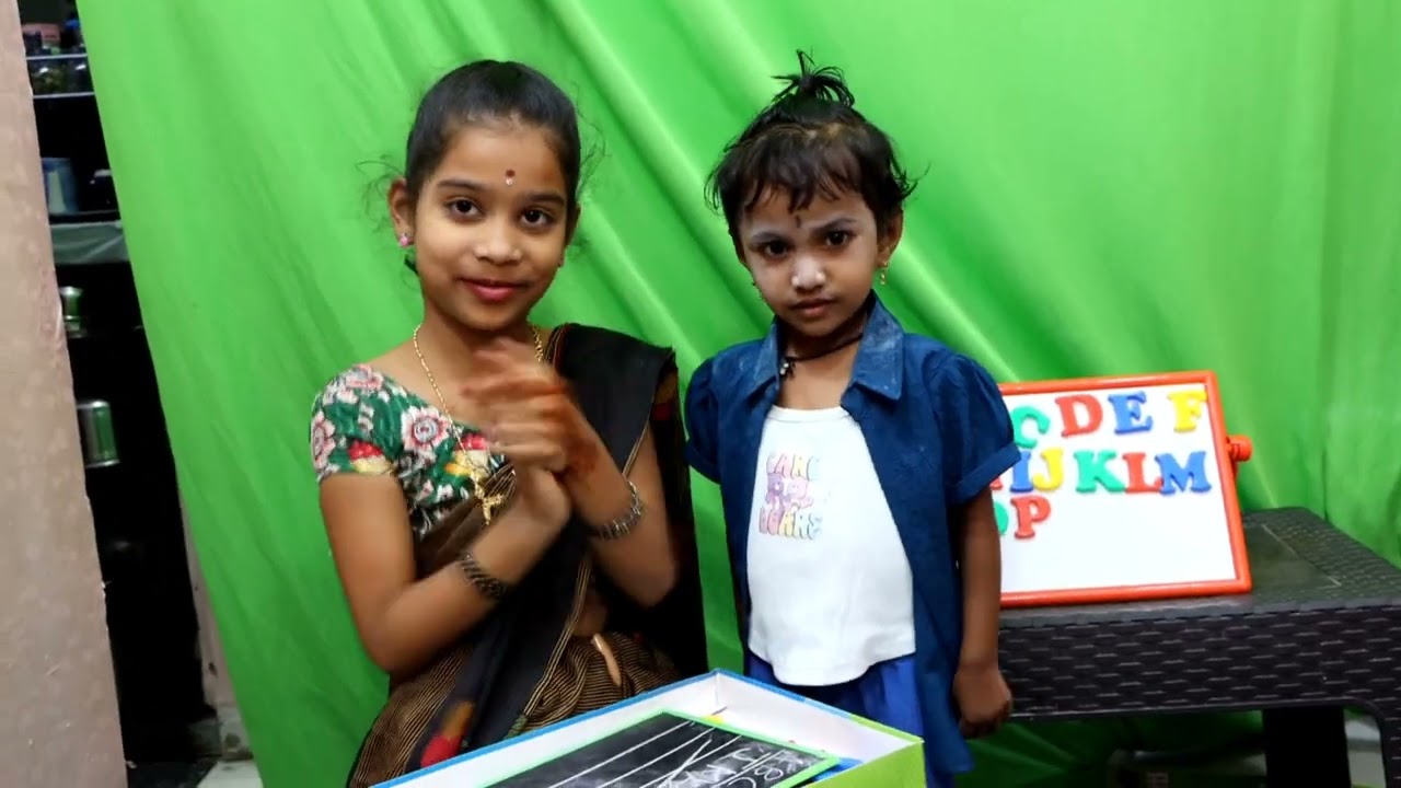Janavi NURSERY Teacher || learn alphabets ABCD||