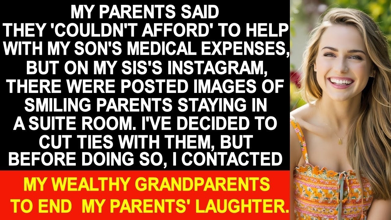 Parents said they 'couldn't afford' to help with my son's medical expenses, but they were traveling