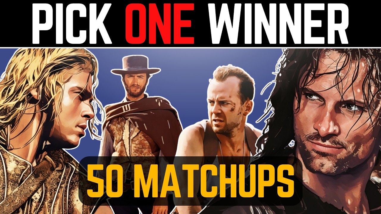 Pick ONE Winner! 50 matchups from Film and TV! Decide who wins! | Movie Quiz