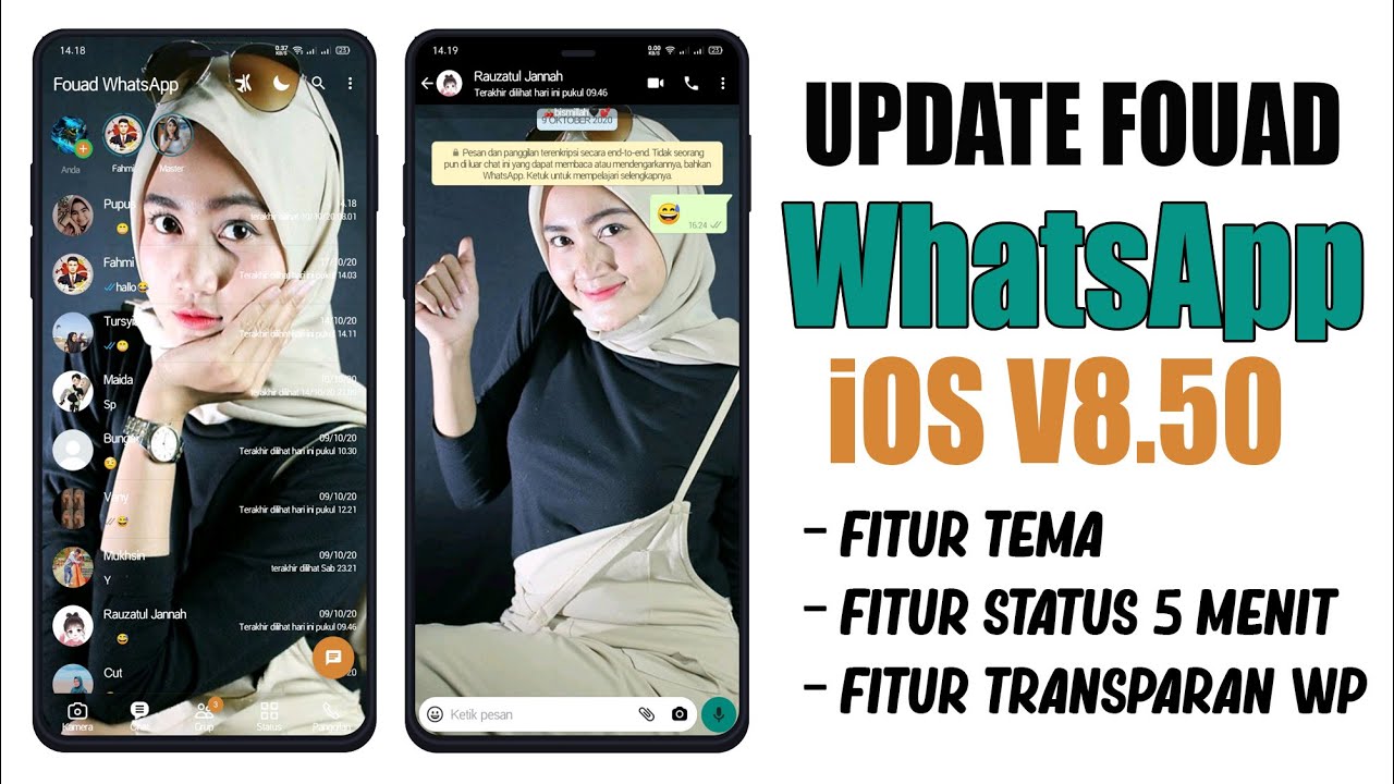 Fouad WhatsApp v8.50 (Fouad iOS) Update Fitur Terlengkap 2020