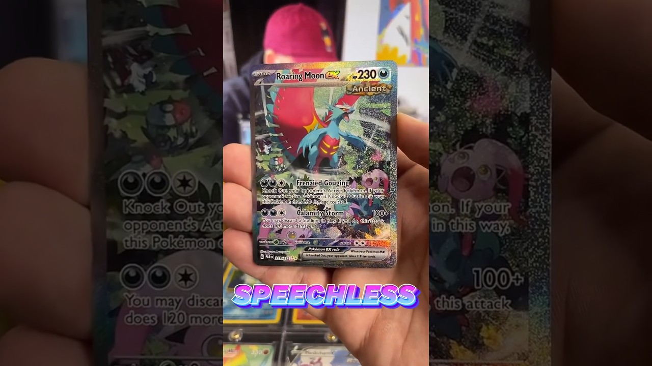 Pulled Roaring Moon SAR from Paradox Rift 🌀 #pokemon #roaringmoon #paradoxrift #SAR