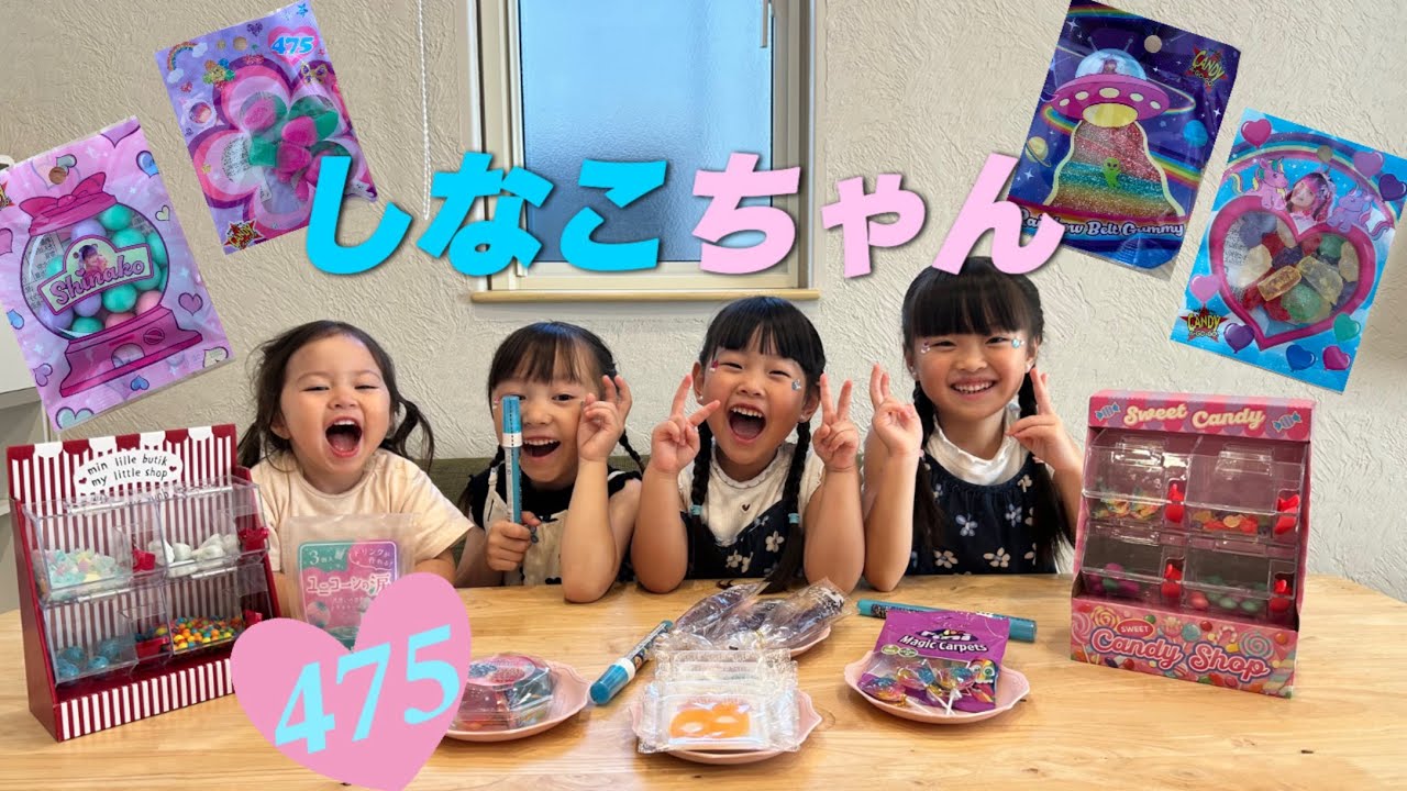 【しなこちゃんパーティ】しなこちゃんのお菓子を食べてみました🩷🩵💚