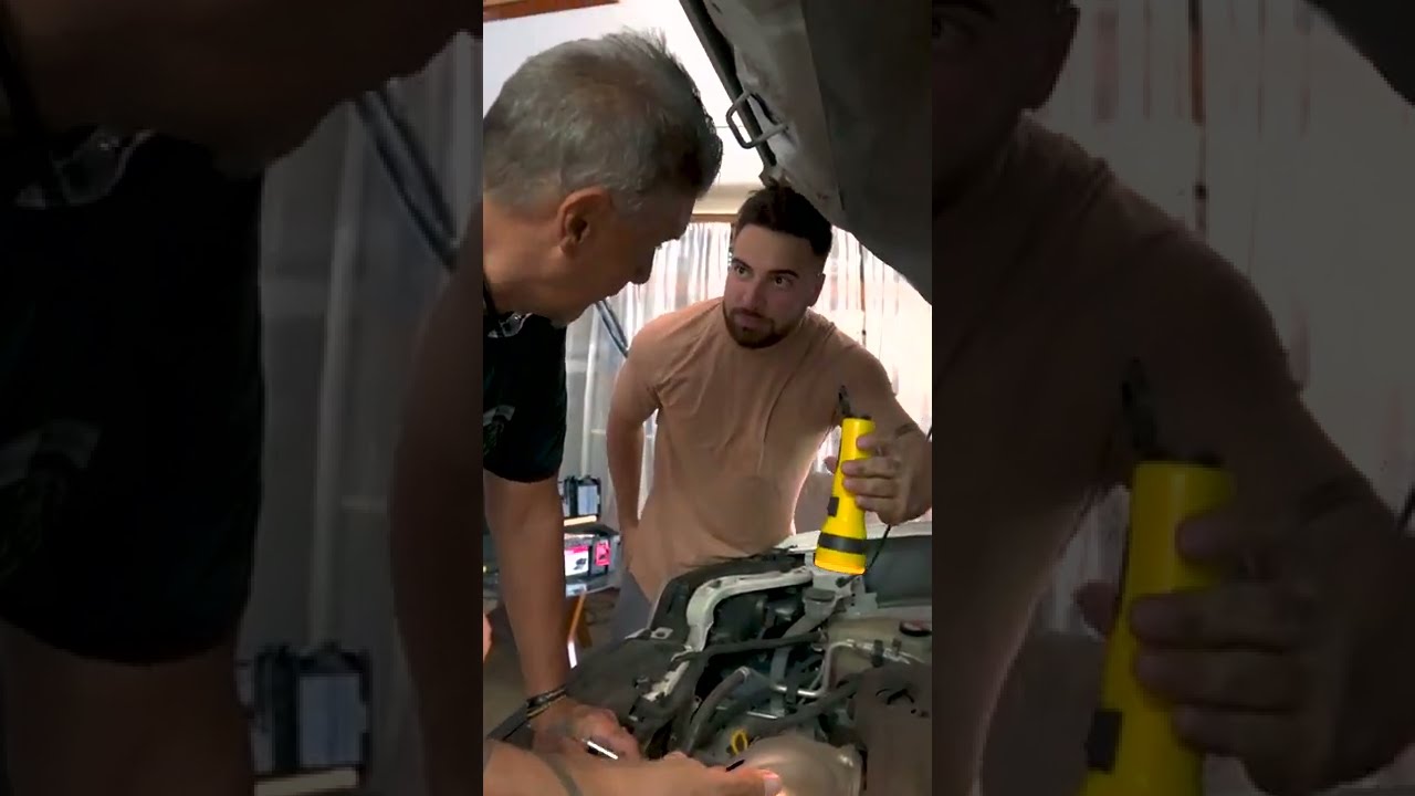 ЧИНИМ МАШИНУ С ОТЦОМ!!