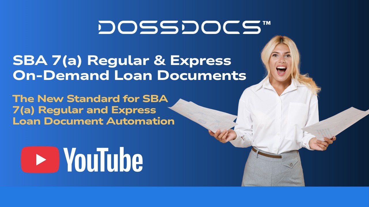 SBA 7(a) Regular & Express Loan Docs, On Demand | DossDocs SBA Docs