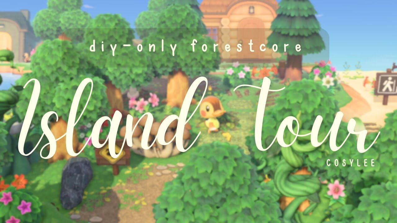 Forestcore DIY-ONLY Island Tour | Animal Crossing New Horizons | my own island!