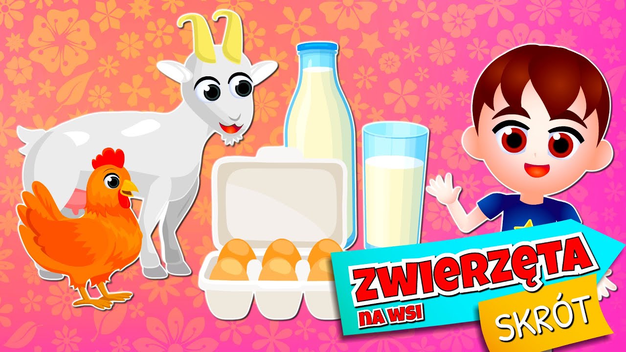 Co nam dają wiejskie zwierzęta? Mleko, ser, wełna, mięso 🚜 Kazio i ZWIERZĘTA NA WSI / Skrót
