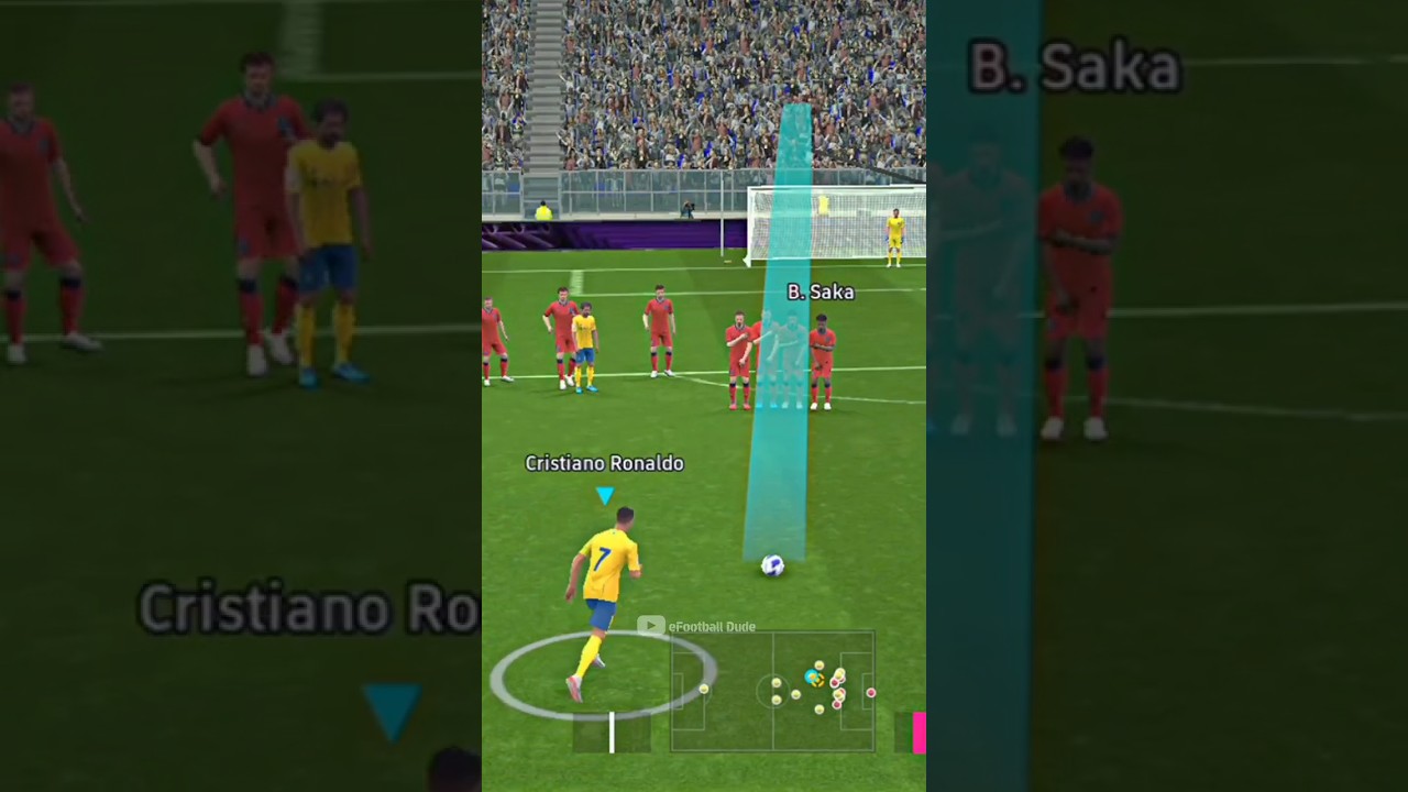 Учебник по точным ударам костяшками 😍 | pes #efootball #efootball2024 #pes2021 #shorts #viral
