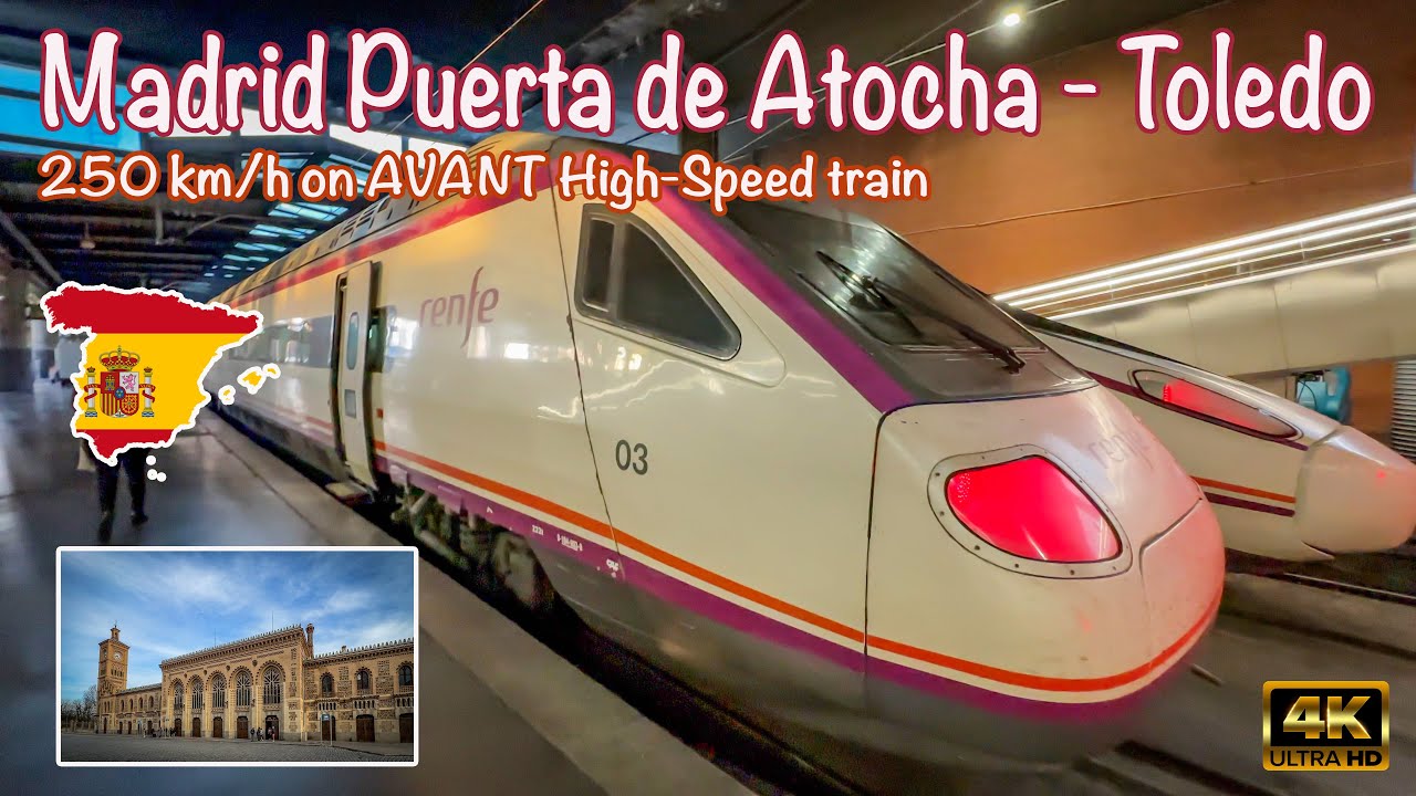 🇪🇸 From Madrid to Toledo in Spain on a high-speed train