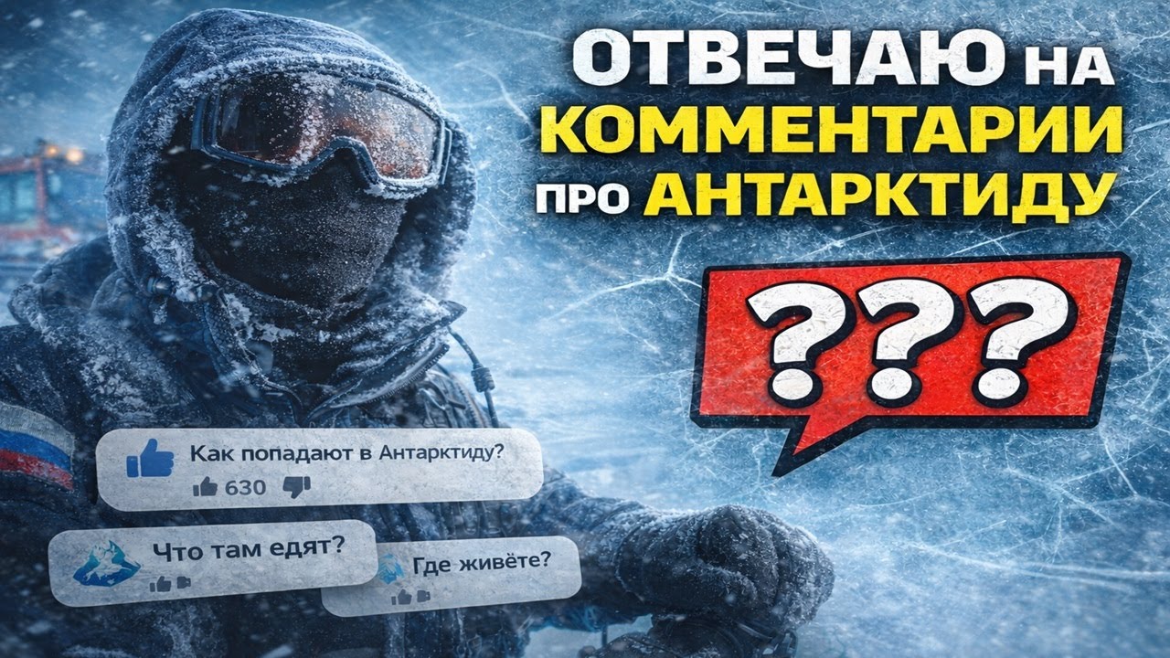 Отвечаю на вопросы про Антарктиду | Работа, ратраки, быт