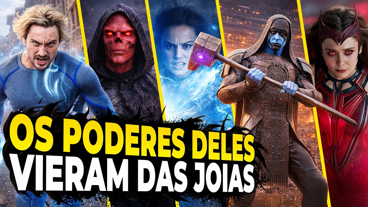 TODOS OS PERSONAGENS que GANHARAM SEUS PODERES PELAS JOIAS DO INFINITO nos FILMES DA MARVEL
