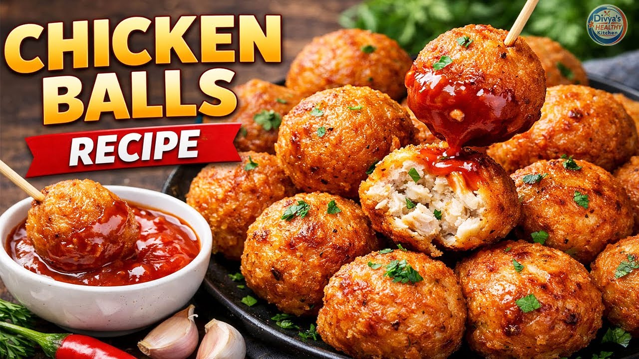 Restaurant Style Chicken Balls | Chicken Ball Recipe | How to make chicken balls | Meatballs Recipe