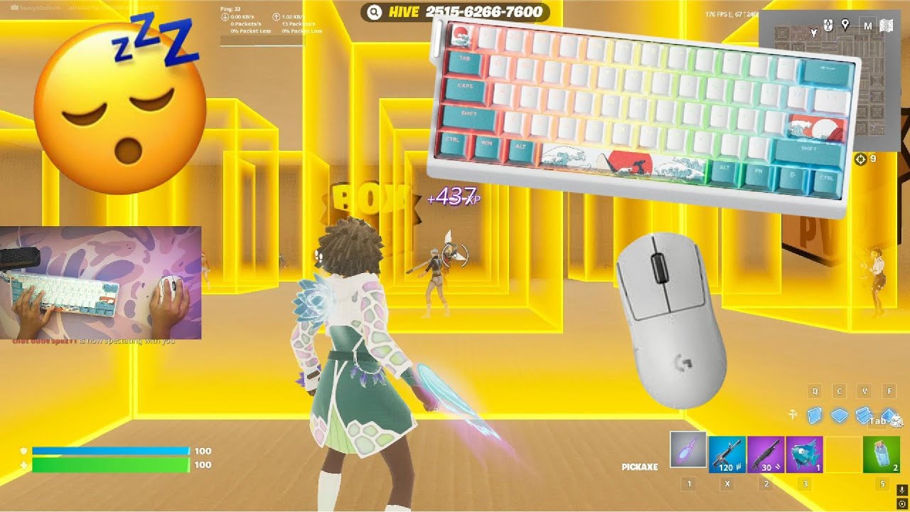 Fortnite Box Fights ASMR 💤 | Satisfying XVX H61 Kanagawa Keyboard 🎧