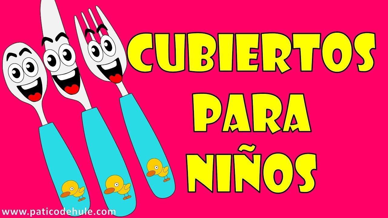 La cuchara, el cuchillo y el tenedor para ni&ntilde;os - Los cubiertos de la mesa