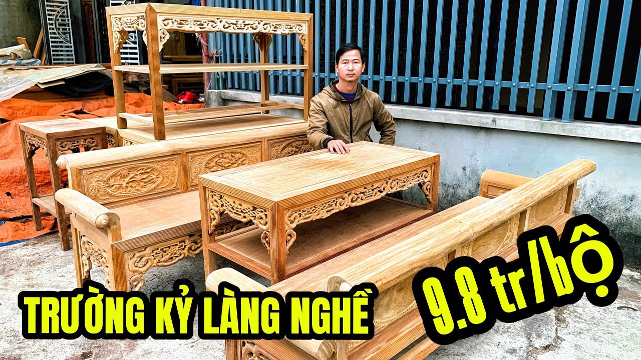 Bộ Trường Kỷ Gỗ Lim - Giá 9.8Tr/Bộ | Giá Bán Tại Xưởng - Uy Tín & Chất Lượng