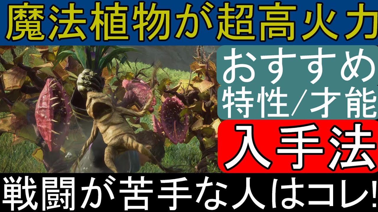 【ホグワーツレガシー】魔法植物のみで戦うおすすめ構成！才能と特性の入手方法！【Hogwarts Legacy】