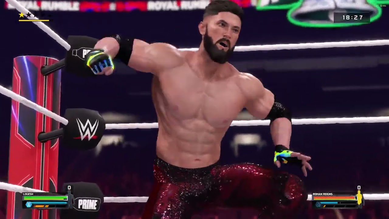 Destroying Roman Reigns || WWE Championship Match ||| IRON MAN MATCH || @noobfluencer