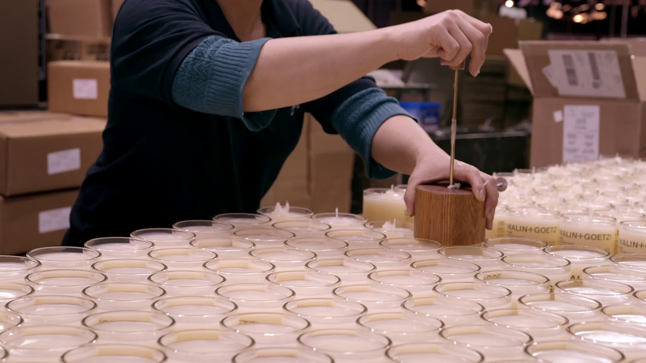 Cult Beauty - Malin Goetz Candle making